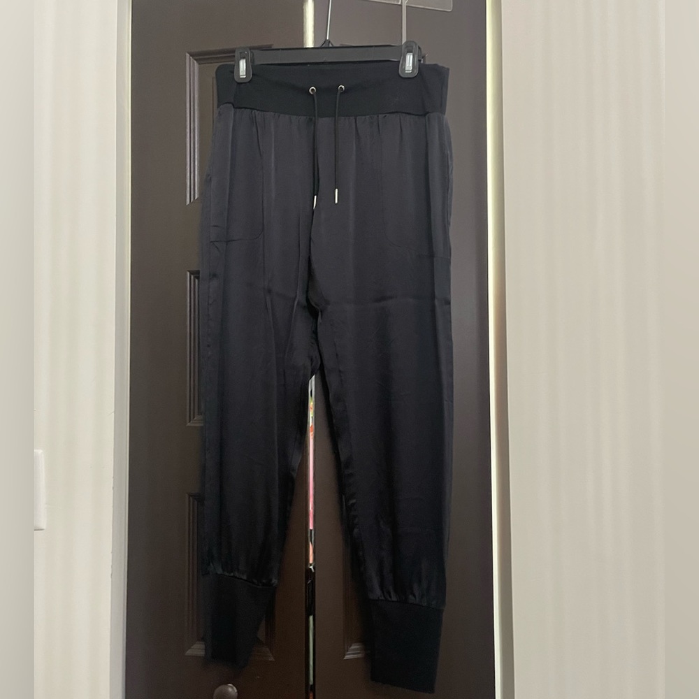 ALEXIS - silk black joggers. Worn twice. Great condition.